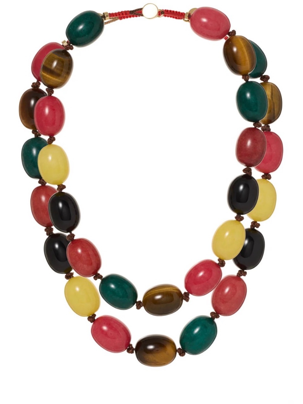 Roxanne Assoulin The Multi Pebble Semiprecious Stone Necklace NEW ARRIVALS (One)